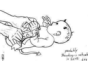 'Probably Banksy's artwork in 2013', Mariusz Tarkawian (2012)