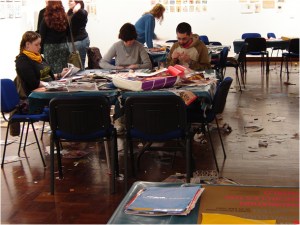 'Collage Party,' Paul Butler (2006). Cooper Gallery, DJCAD, Dundee, UK