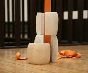 'Inhale Exhale' detail, Alice Channer, Mackintosh Museum (2010), GSA