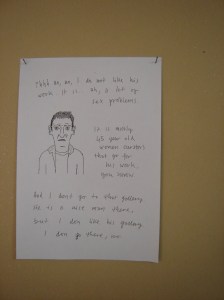 Stuart Murray (2006), detail, AWOL, Young Artists Biennial Bucharest (2006)