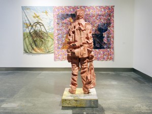 'Nothing compares to the first time getting shot at', Rachel Lowther (2016), Reid Gallery, GSA. Photo: Alan Dimmick