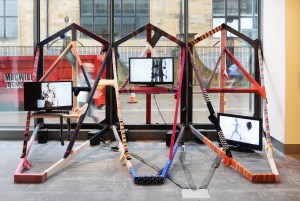 'Nothing compares to the first time getting shot at', Rachel Lowther (2016), Reid Gallery, GSA. Photo: Alan Dimmick