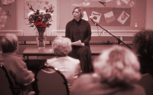 'Romantic Vanguard', talk and workshop with Mills & Boon author Jessica Hart in Blackhill, Glasgow (2001)