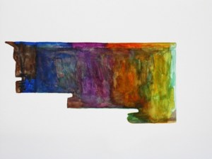 'Stair Trace', Ally Wallace (2012) watercolour