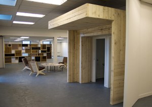 Installation shot, 'Building Echoes', Interview Room 11, Edinburgh (2015). 'Shodhan Portal', 'Shodhan Hex Table and Chairs', 'Shodhan Screen', Colin Lindsay (2015). Photo: Colin Lindsay