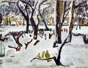 'Park in snow' (2014), Finlay Mackintosh