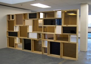 'Shodhan Screen' (2015), Colin Lindsay. 'Building Echoes' (2015), Interview Room 11, Edinburgh. Photo: Colin Lindsay