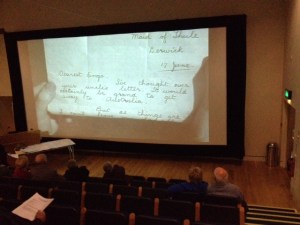 Screening of 'Rugged Island' (1932) at Shetland Museum and Archive. Photo: Joanne Jamieson