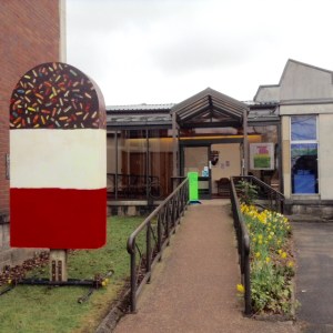 Made by Sarah Kenchington, painted by Belinda Gilbert Scott