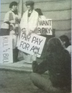 Slide from Rachel Fabian's presentation: 'What Are We Left With? The London Women's Film Group and Legacies of the 1970s Collective Media Production', featuring 'The amazing Equal Pay Show' (YEAR), London Women's Film Group