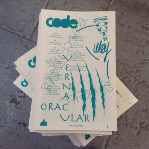 'Code' publication Photo: Jenny Brownrigg
