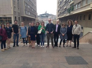 The visiting group from Scotland to Marseille